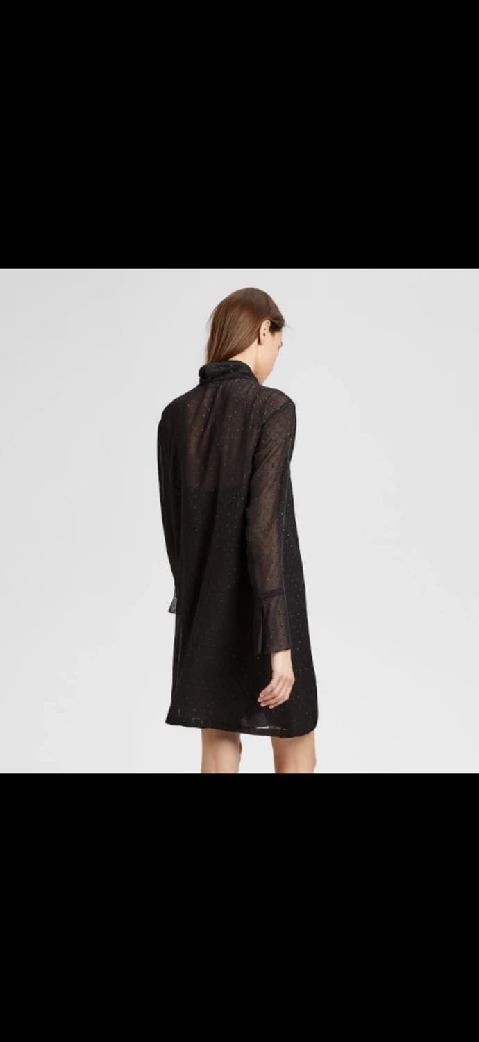 띠어리블랙 쉬폰 리본 블라우스  상품이미지2