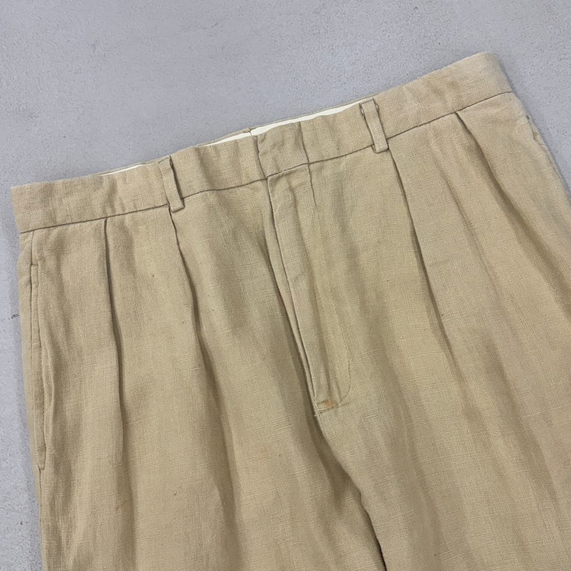 폴로 올드머니 린넨 핀턱 치노팬츠 상품이미지4