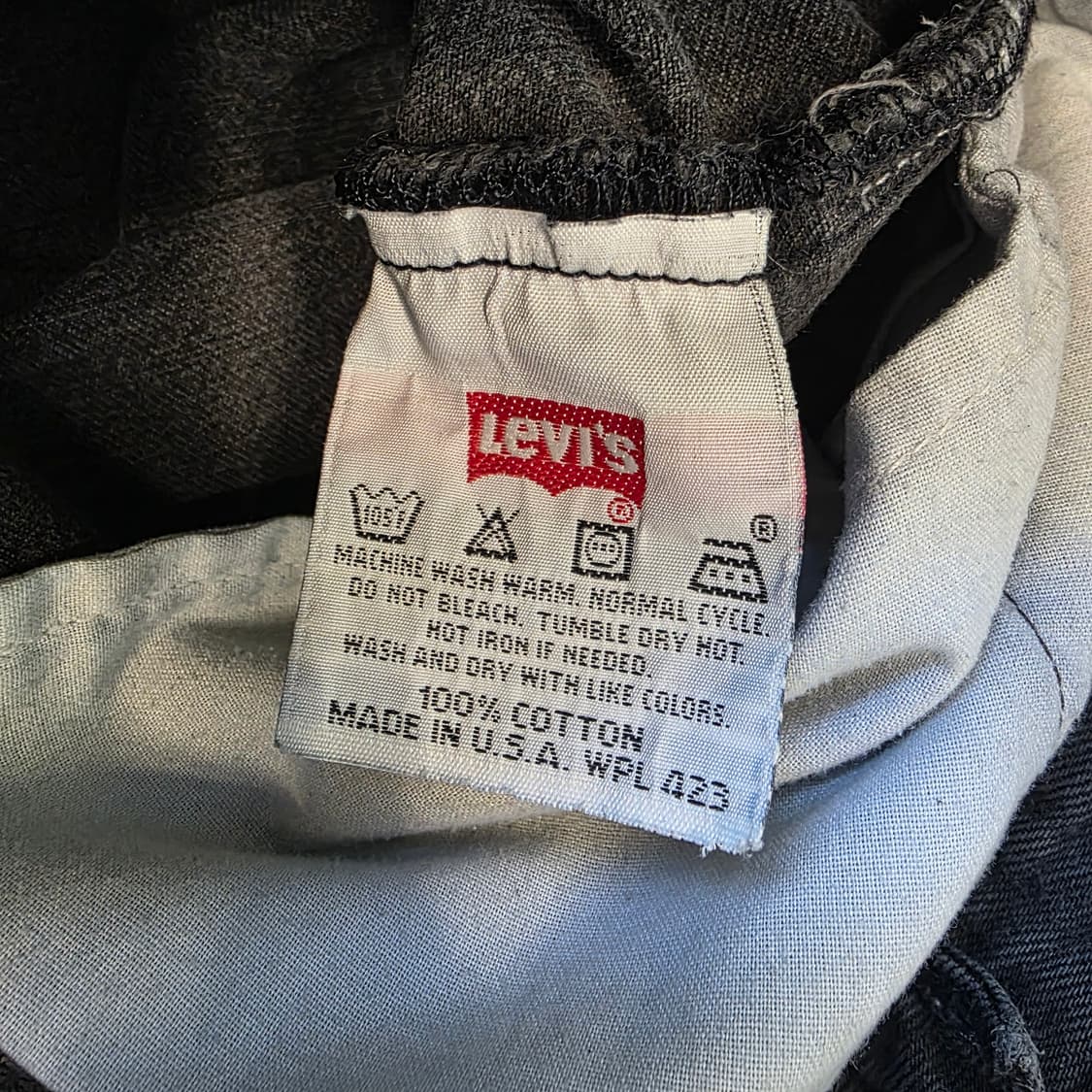 [W32L34]90s 리바이스 USA 501 블랙 데님팬츠 상품이미지4