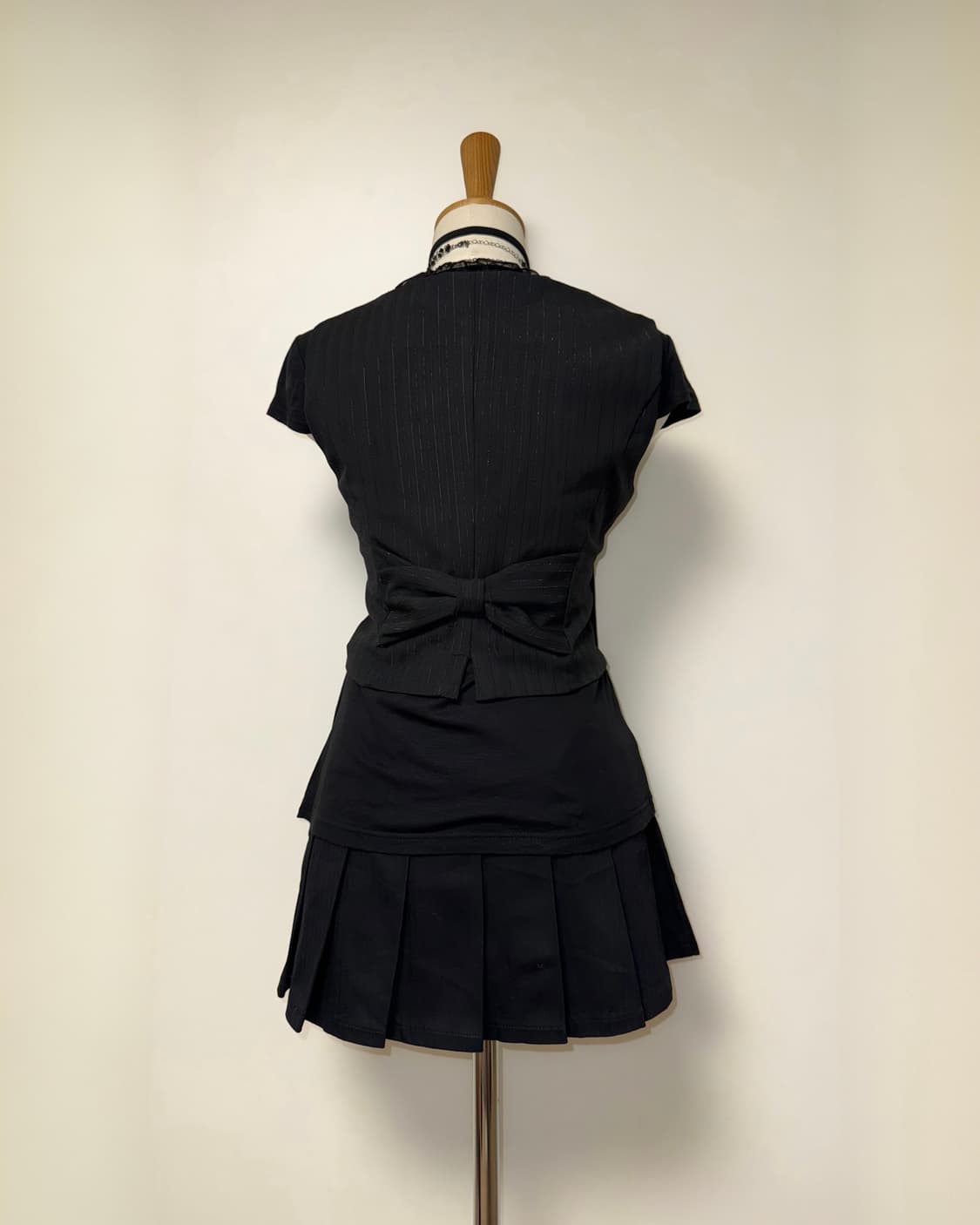 세실맥비 고갸루 프레피 스트라이프 리본 베스트 상품이미지3