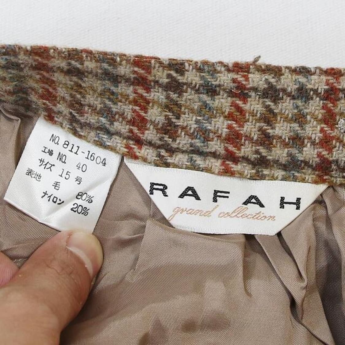 RAFAH 하운즈투스 체크 모직 반바지 (여성용 28) 상품이미지6