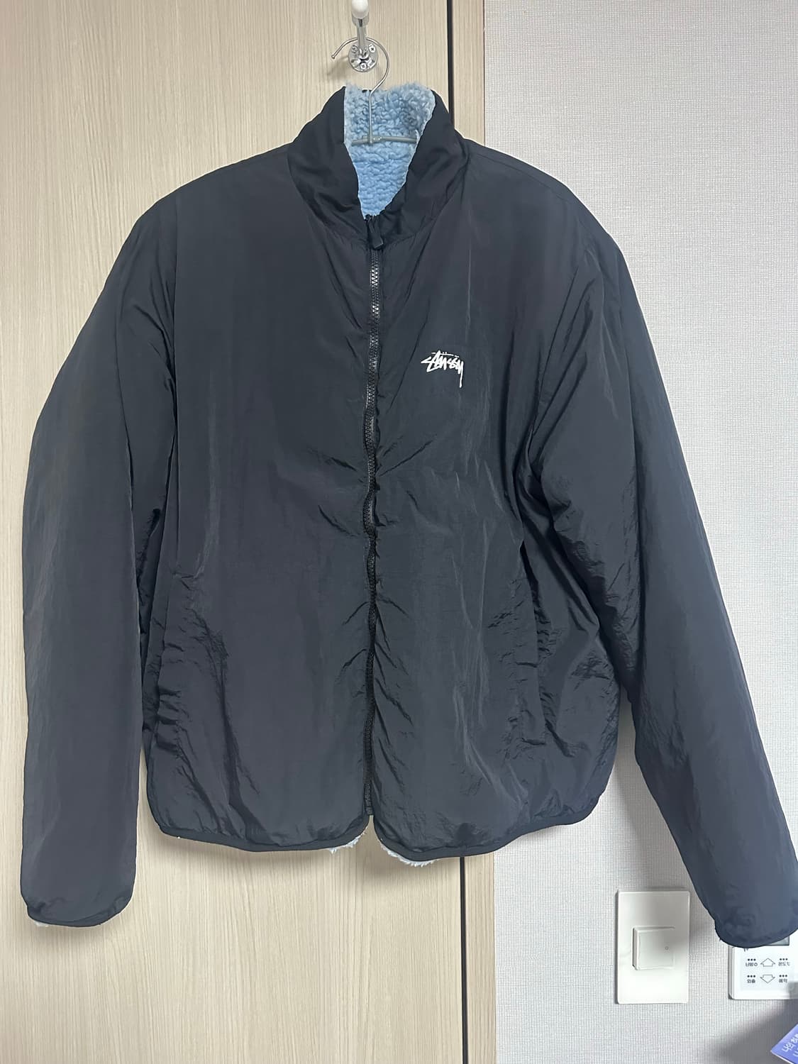 스투시 셰르파 리버시블 자켓 라이트 데님 M 상품이미지3