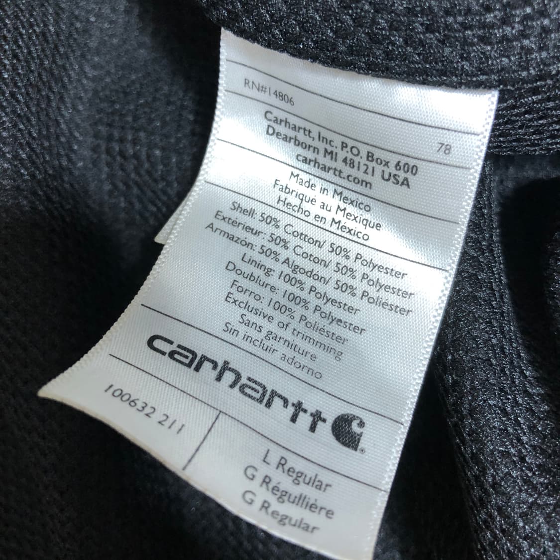 칼하트 써멀 후드집업 L 상품이미지9