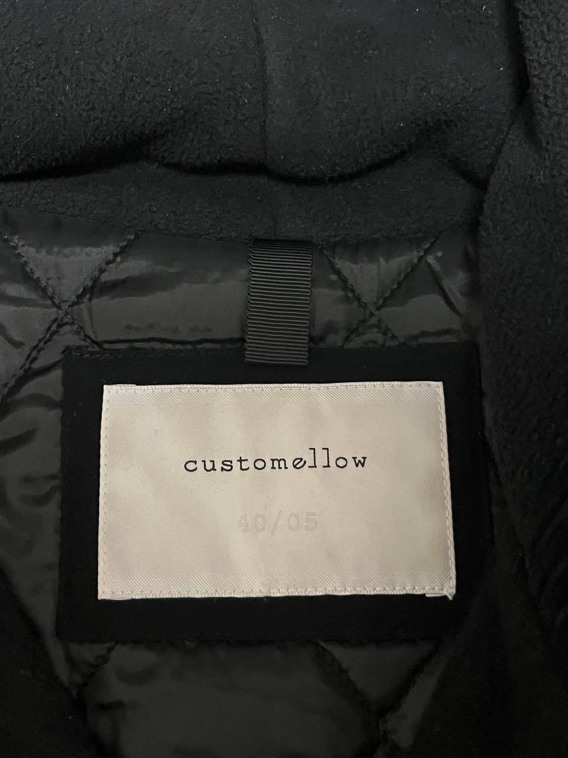 커스텀멜로우 블랙 울 후드 자켓코트 105사이즈 상품이미지2