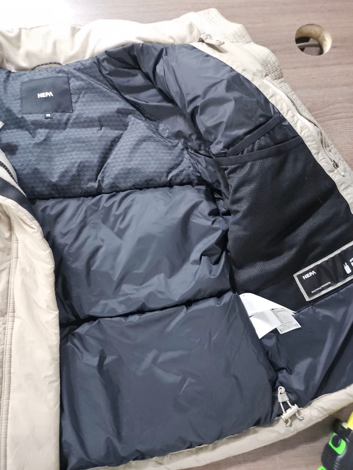 네파 반팔 패딩 조끼 베이지   85 상품이미지4