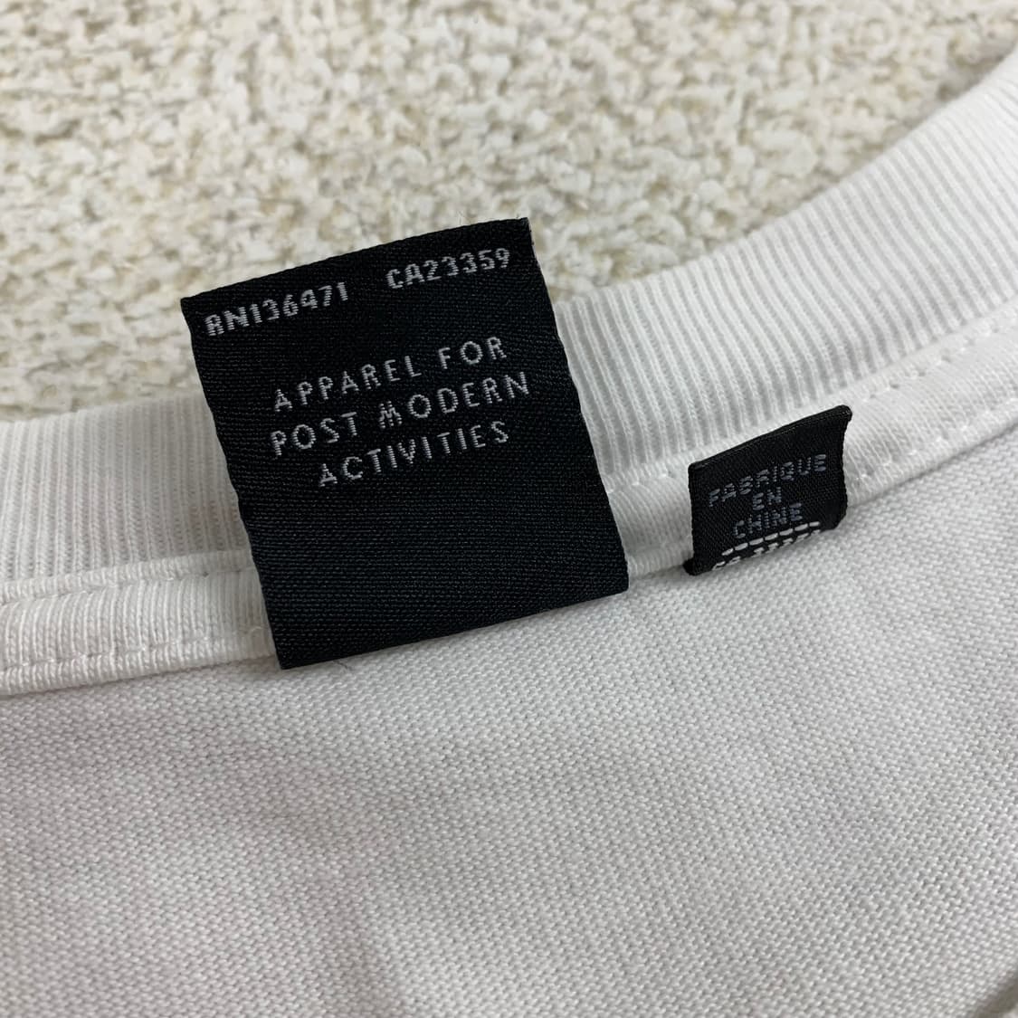 데우스 엑스 마키나 튠업 롱슬리브 티셔츠 빈티지 화이트 상품이미지7