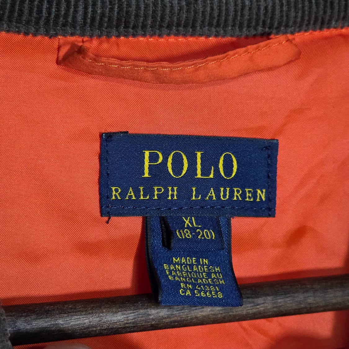 폴로 오렌지 카키 코듀로이 누빔 경량 자켓 상품이미지9