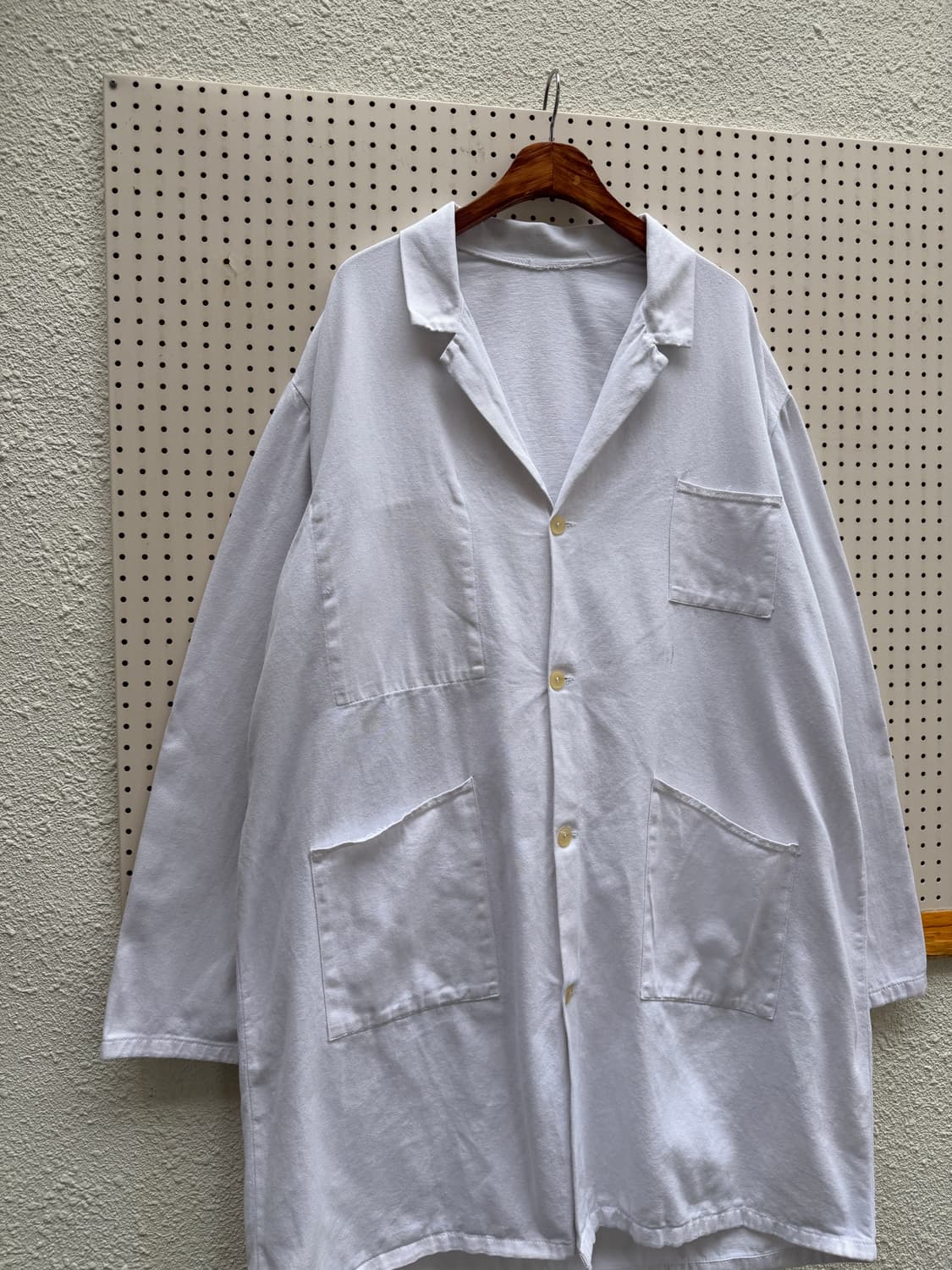 1960s FRENCH WHITE ATELIER 60s 아틀리에 샵코트 상품이미지3