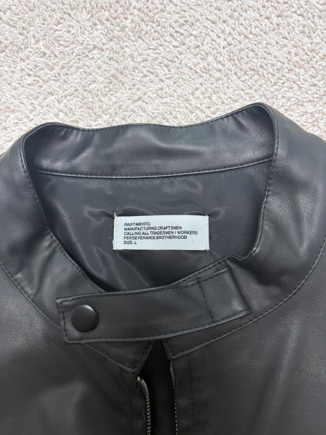 파르티멘토 레더자켓 L 상품이미지2