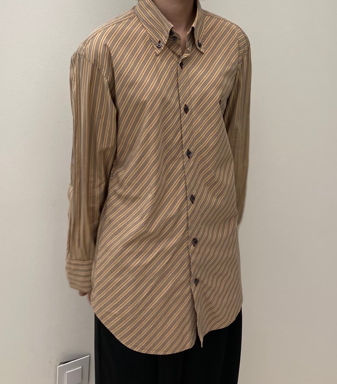 버버리 블랙라벨 스트라이프 셔츠 상품이미지1