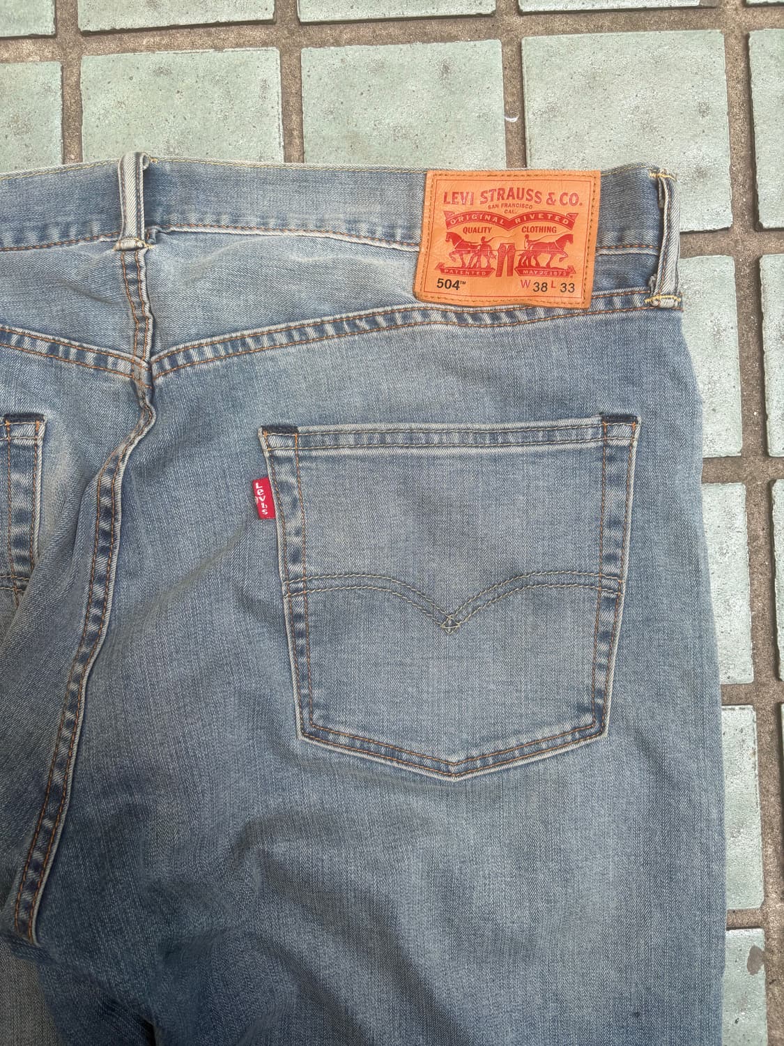 리바이스 504 워싱데님 40인치 상품이미지2