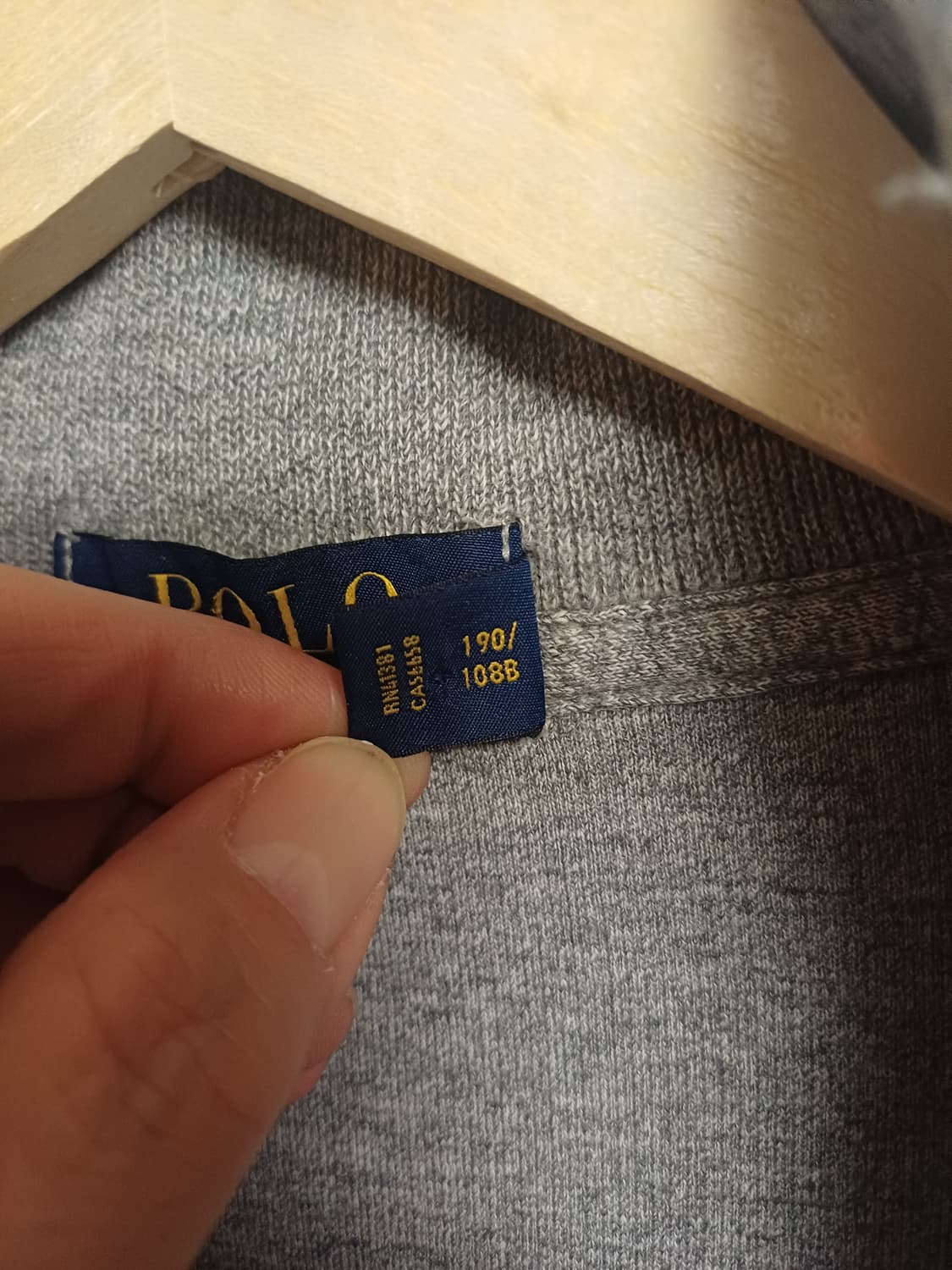 [정품 Polo Ralph Lauren] 그레이 하프집업 XXL 상품이미지5