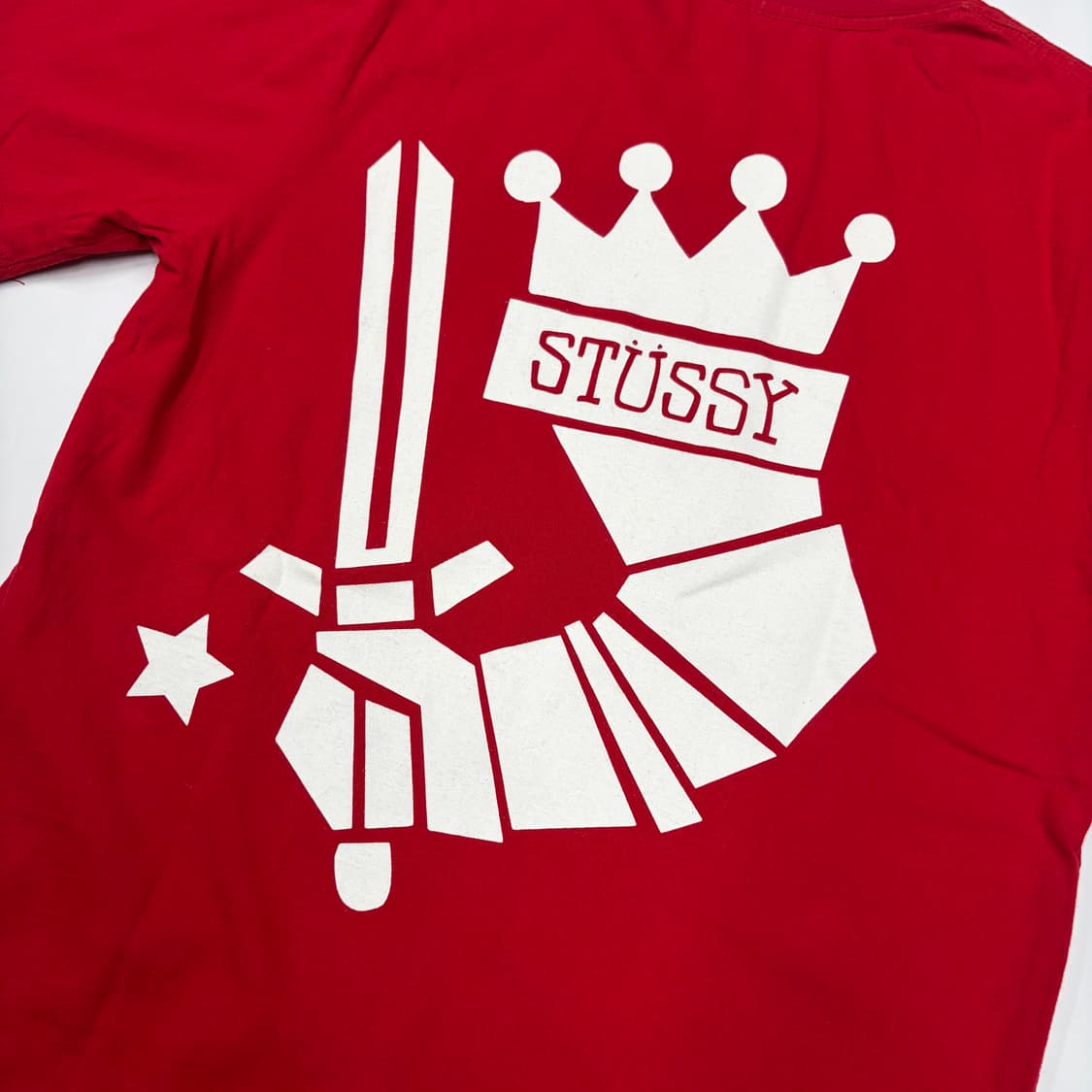 Stussy 스투시 빈티지 크라운 소드 반팔티셔츠 L 상품이미지5