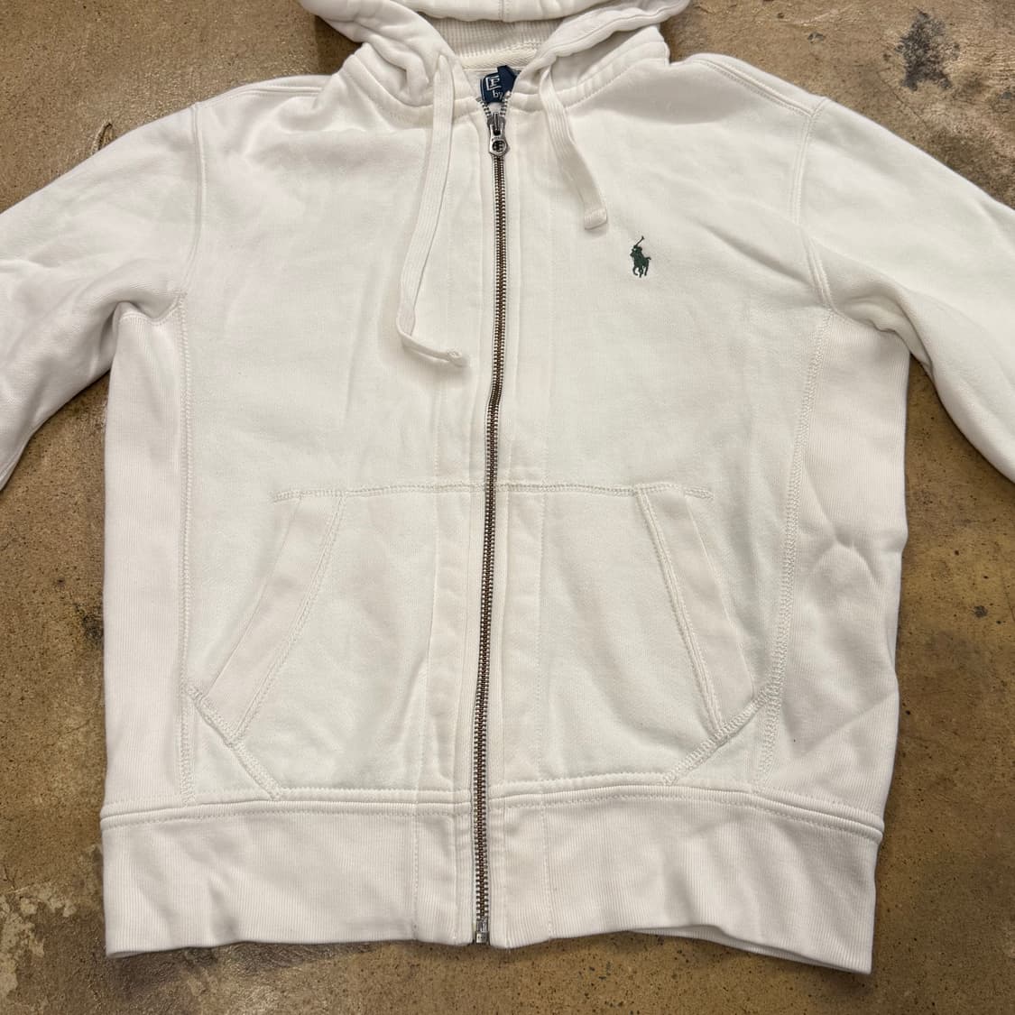 폴로 랄프로렌 화이트 후드집업 상품이미지3