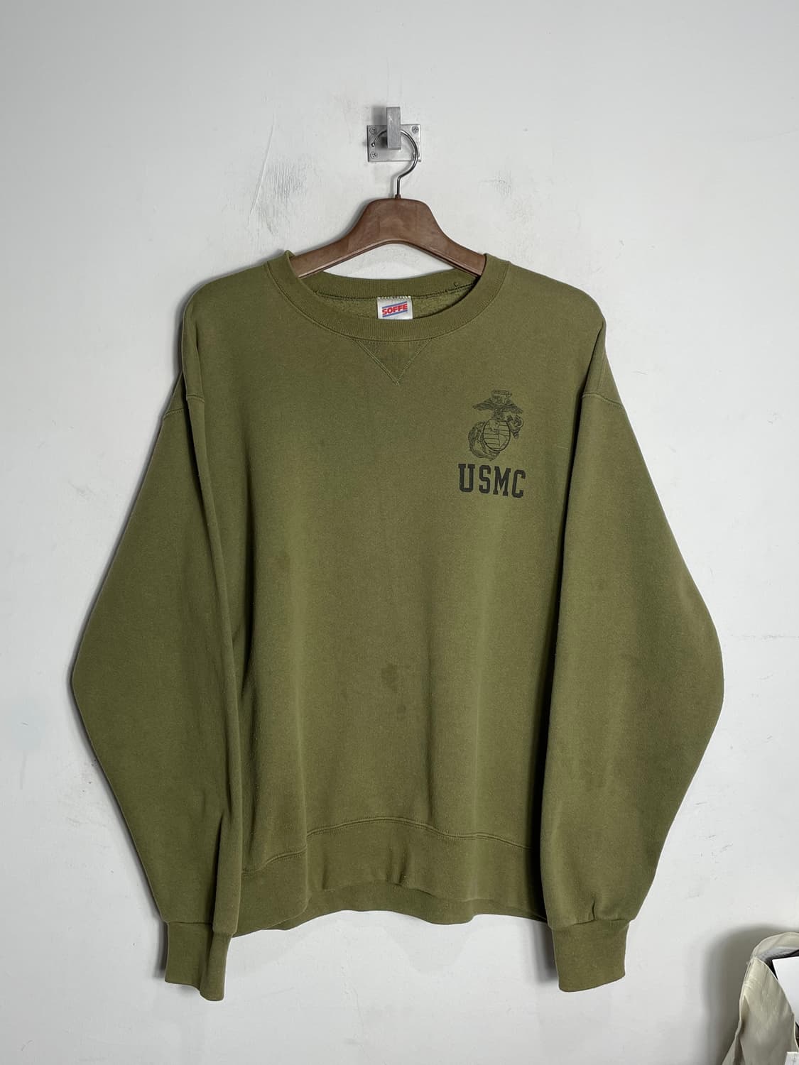 (SOFFE USMC) 소피 미해병대 맨투맨 올리브 상품이미지1