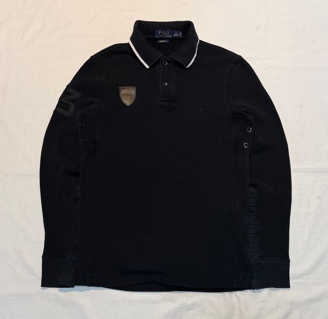 폴로 랄프로렌 스위스 롱슬리브 럭비티 블랙 상품이미지1