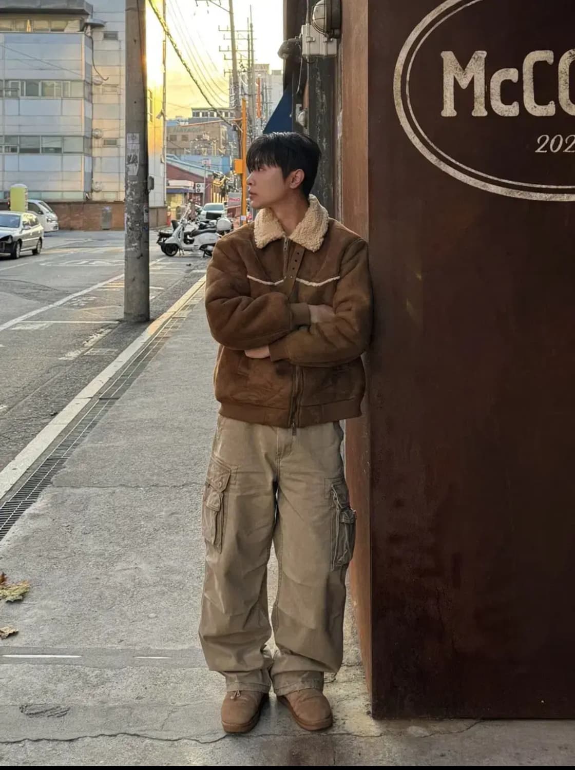 기틀 셀린 웨스턴 스웨이드 무스탕 상품이미지1