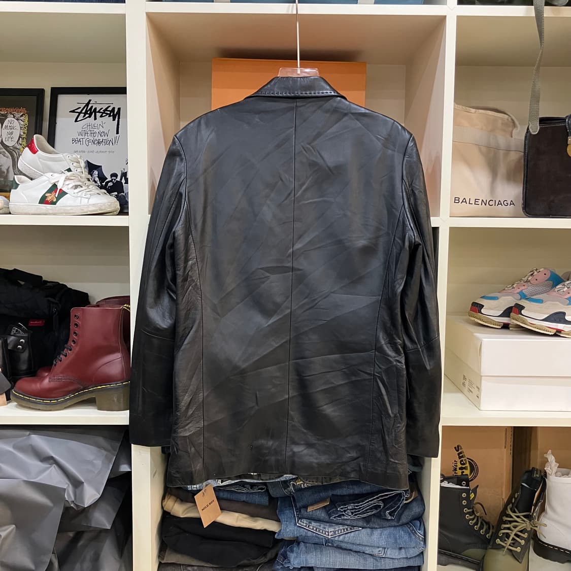 VTG 빈티지 레더 블레이저 M 상품이미지3