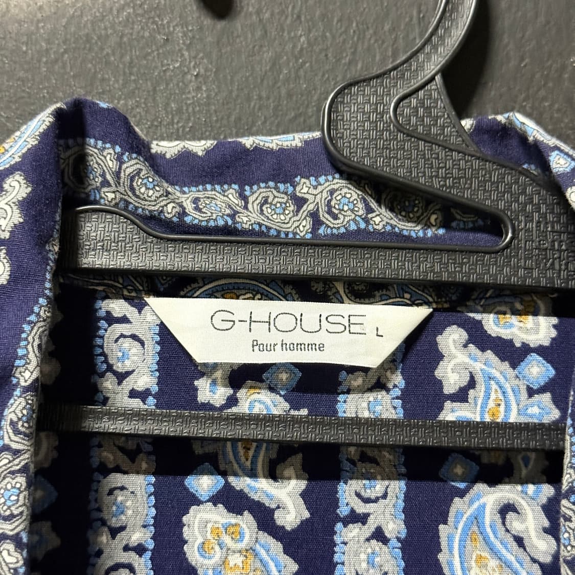 VTG 빈티지 에스닉 페이즐리 스트라이프 패턴 긴팔 셔츠 상품이미지5