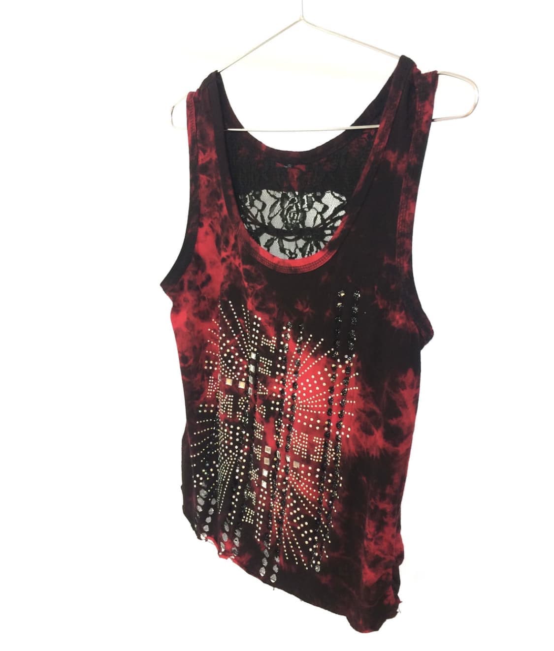 Punk Stud Sleeveless 펑크 고딕 십자가 스터드 나시 상품이미지1