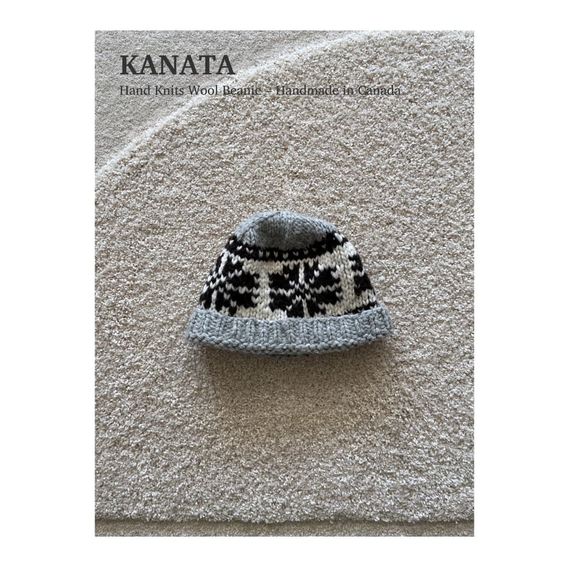 카나타 핸드 니트 울 비니 상품이미지1