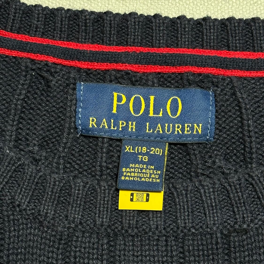 XL 폴로랄프로렌 네이비 케이블 니트 상품이미지4