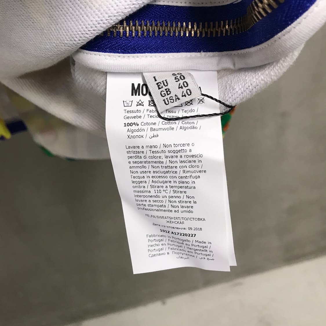 모스키노 패턴 후드티 새상품 50 상품이미지6