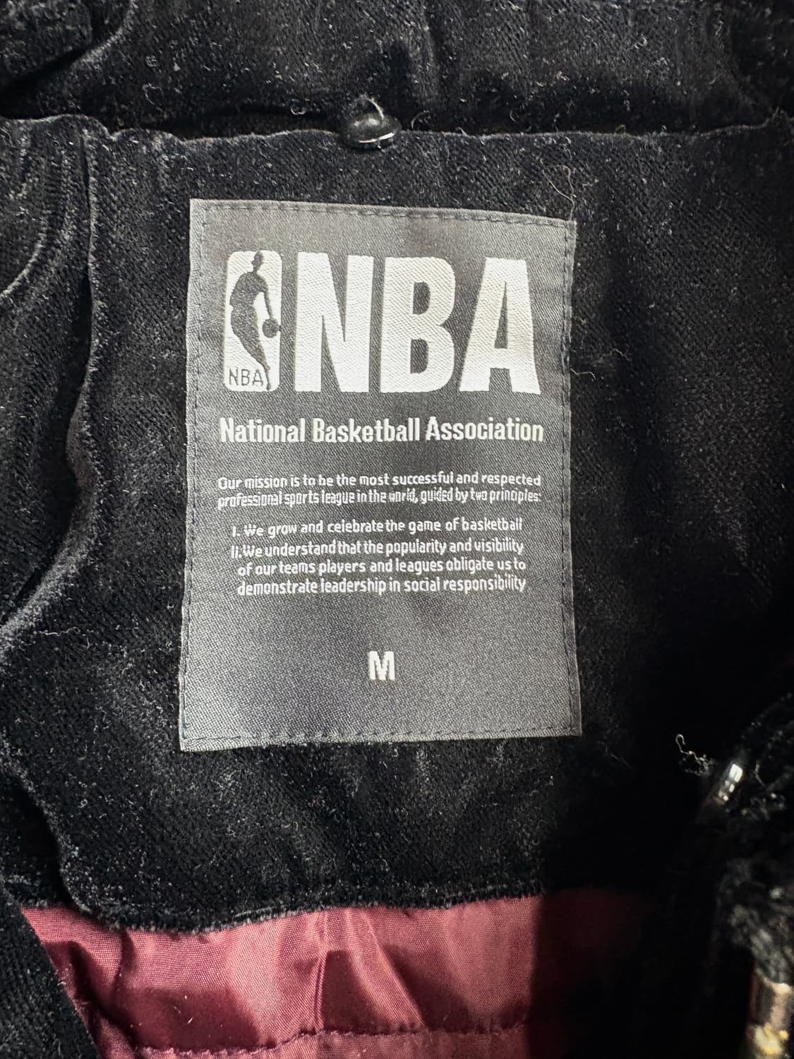 NBA 미네소타 팀울브스 울 벨벳 바시티 자켓 3084 상품이미지3