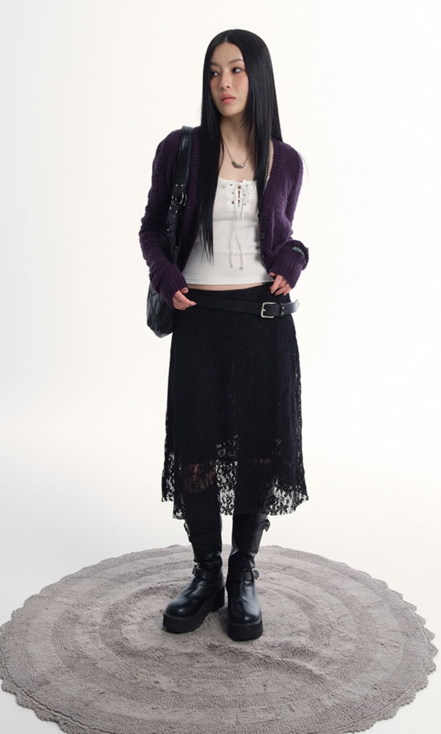 애즈온 코리 미디 스커트 상품이미지1