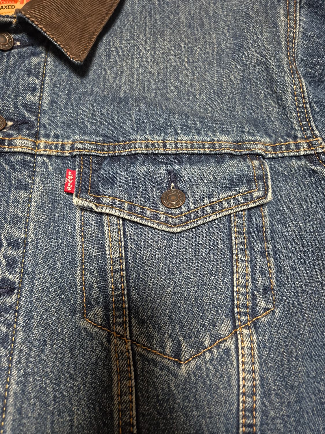 리바이스 / 타탄체크안감 기모 트러커 / XL 상품이미지5