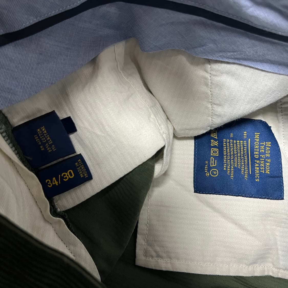 90s POLO 폴로 코듀로이 팬츠 카키 34/30 상품이미지4