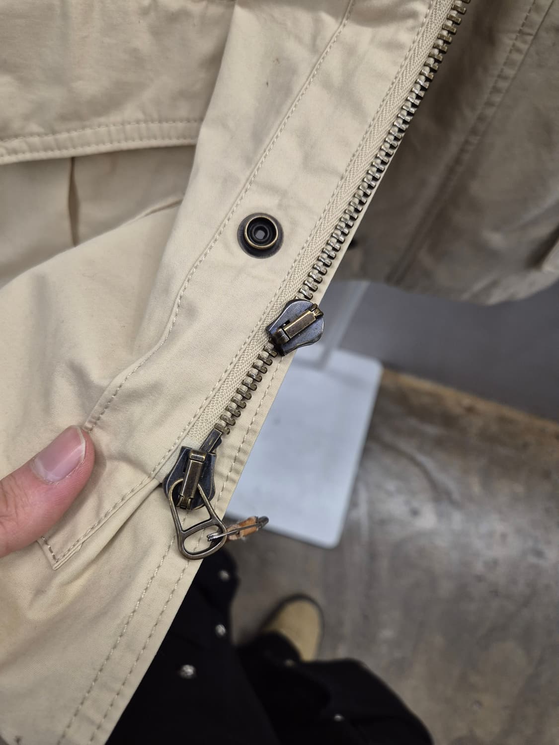 폴로 랄프로렌 사파리 베이지색 면 자켓 2XL 상품이미지5