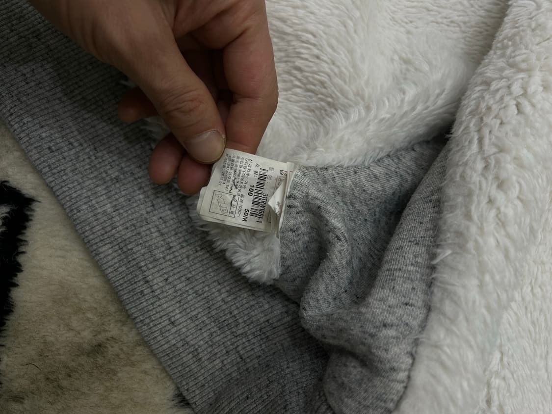 [L]MLB 뉴욕양키스 보아 후드집업/그레이 상품이미지6