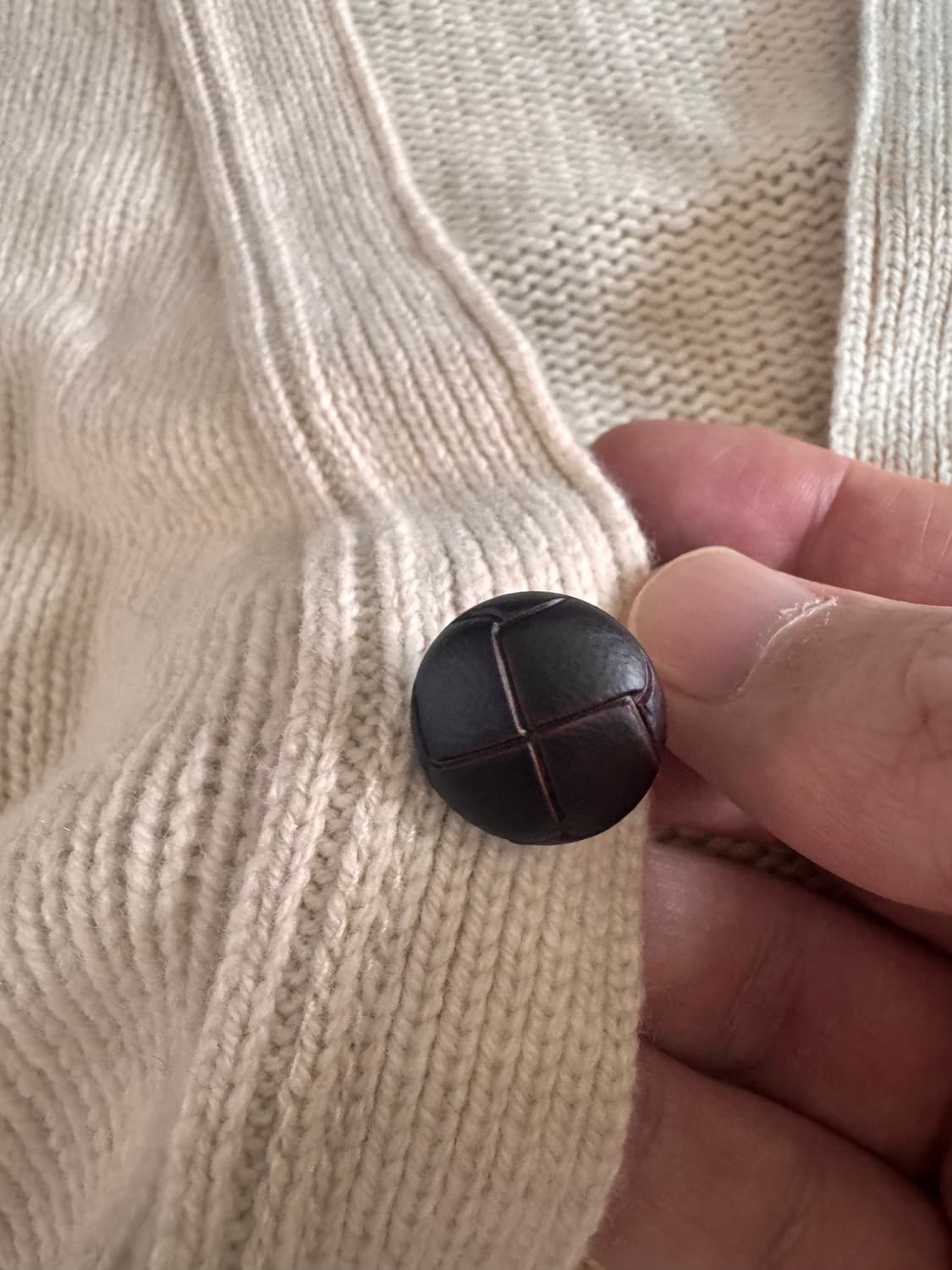 할리오브스코틀랜드  울 가디건 L 아이보리 (새상품) 상품이미지6