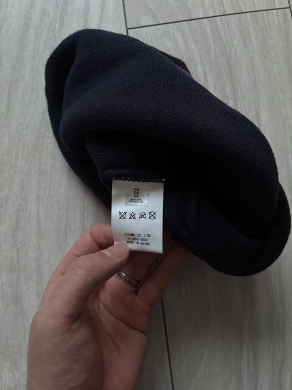 휴먼메이드 자카드 비니 네이비 상품이미지4