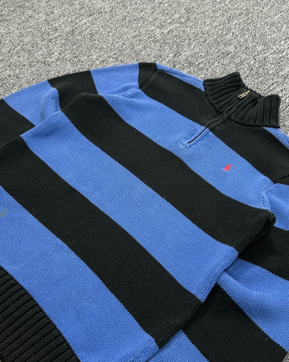 폴로 랄프로렌 스트라이프 하프집업 니트  상품이미지2