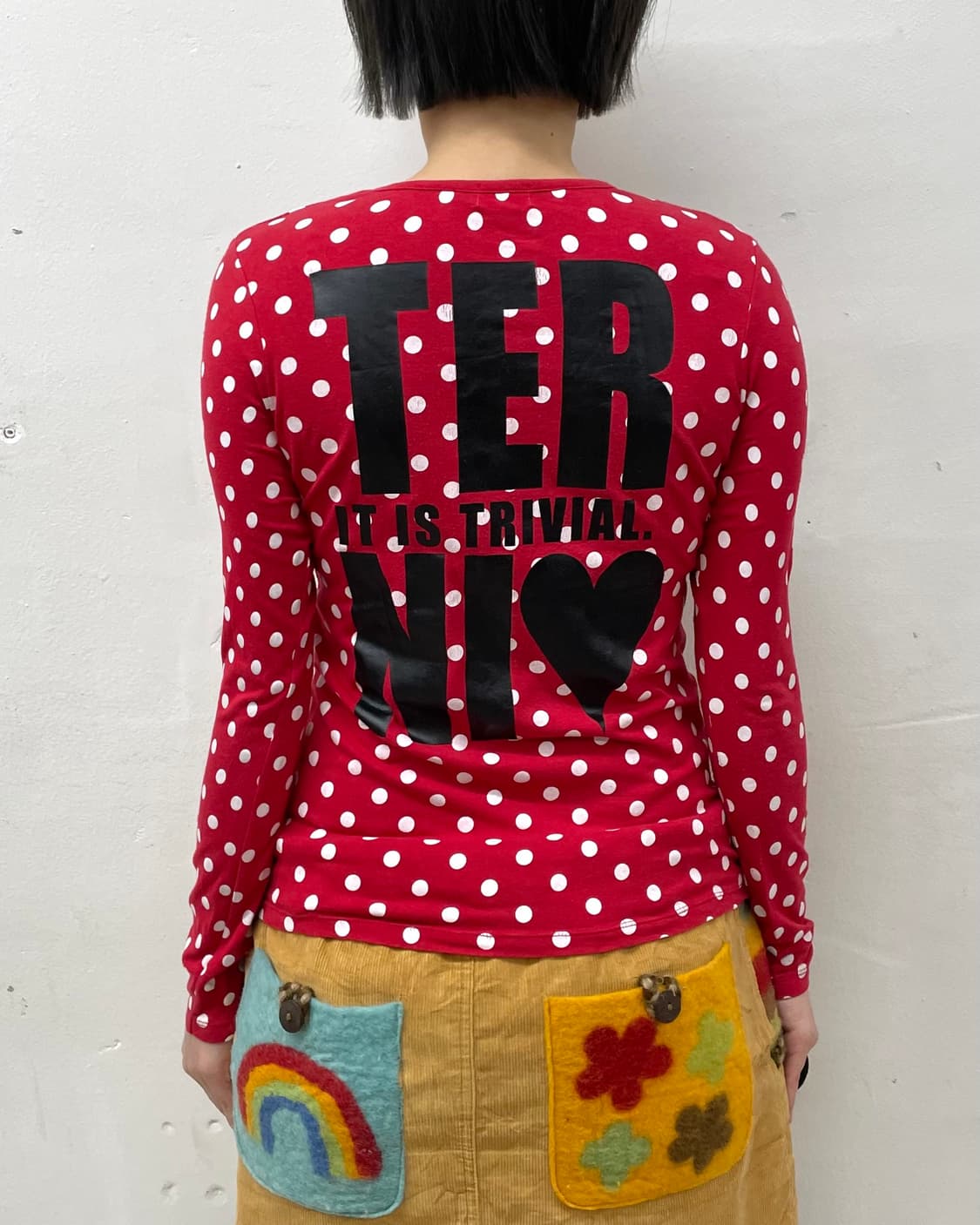 Jenny Red White Long Sleeve with Dots  상품이미지3