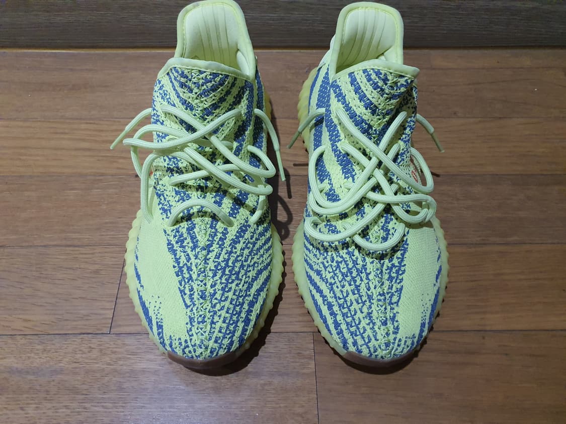 상태 최상 아디다스 이지부스트 350 프로즌 옐로우 예브라 280사이즈 상품이미지1