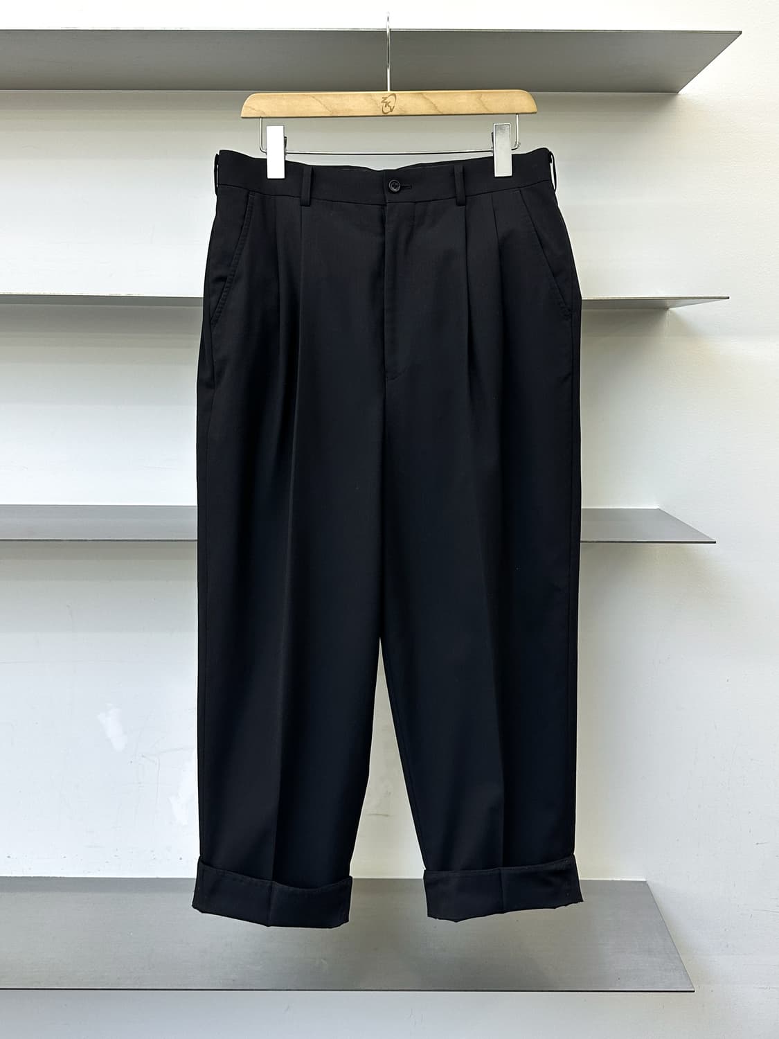 꼼데가르송 옴므 AD.2018 핀턱 울 슬랙스 상품이미지1