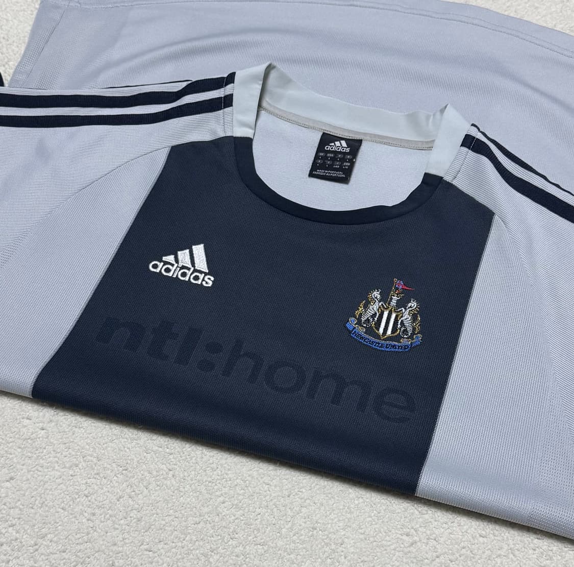 아디다스 02-03 뉴캐슬 어웨이 유니폼 그레이 반팔 상품이미지5