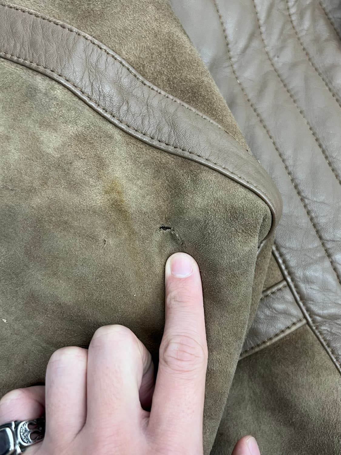 Vintage 무통 무스탕 봄버 상품이미지8