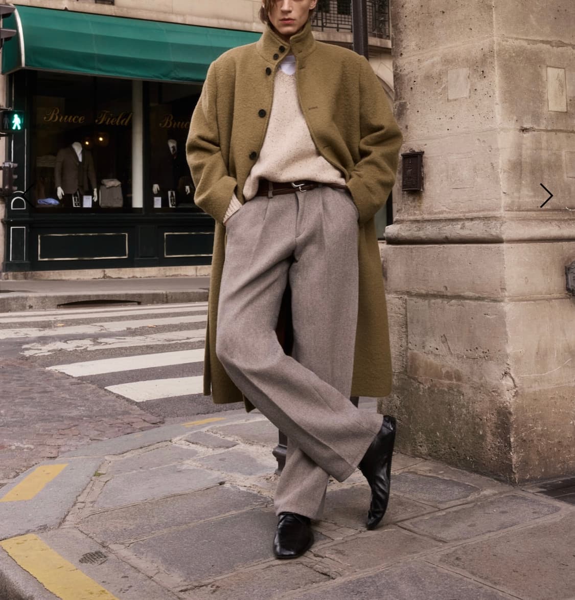 (새상품)stu 크리즈 슬랙스 베이지s 상품이미지1