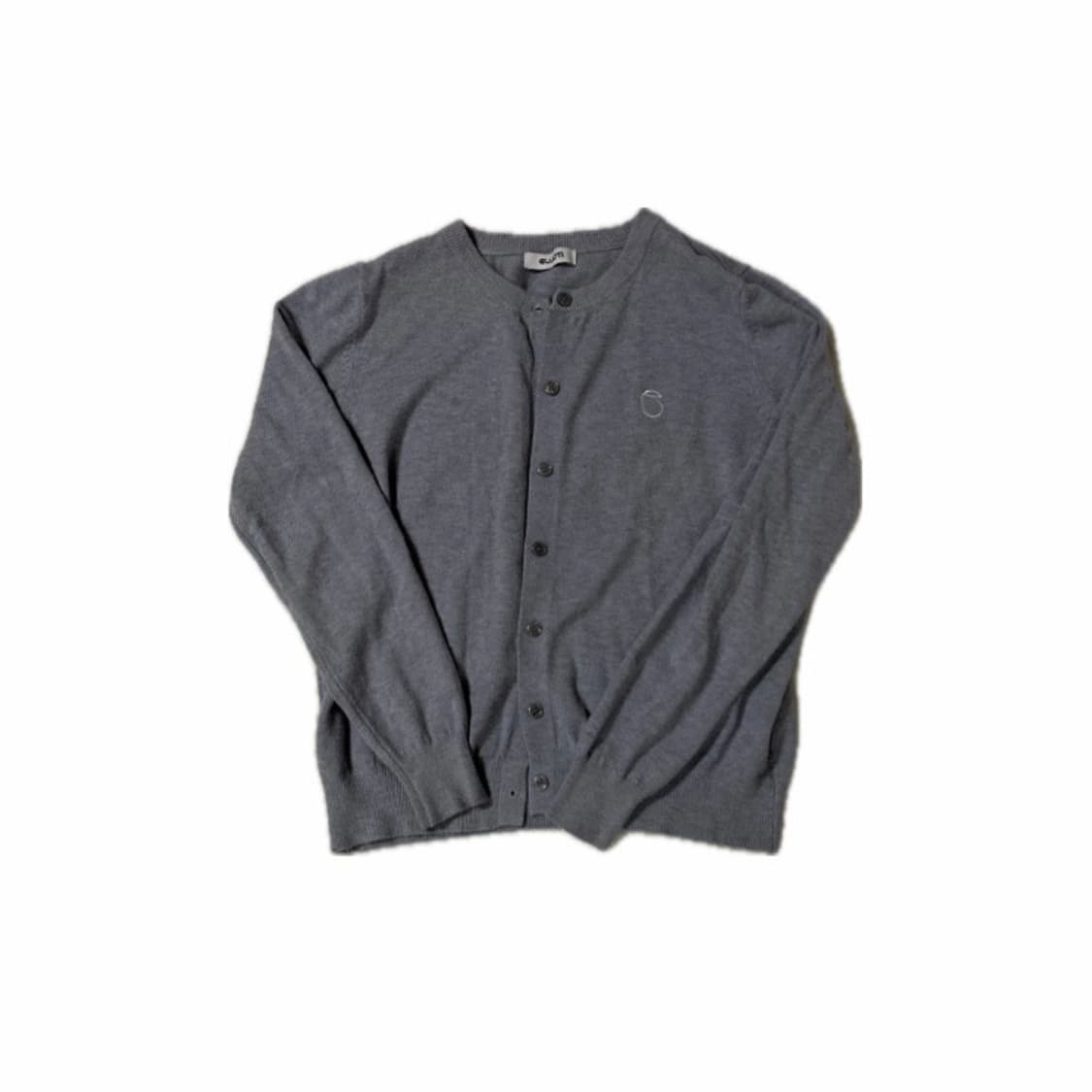 엘리오티 라운드넥 니트 가디건 그레이  상품이미지1