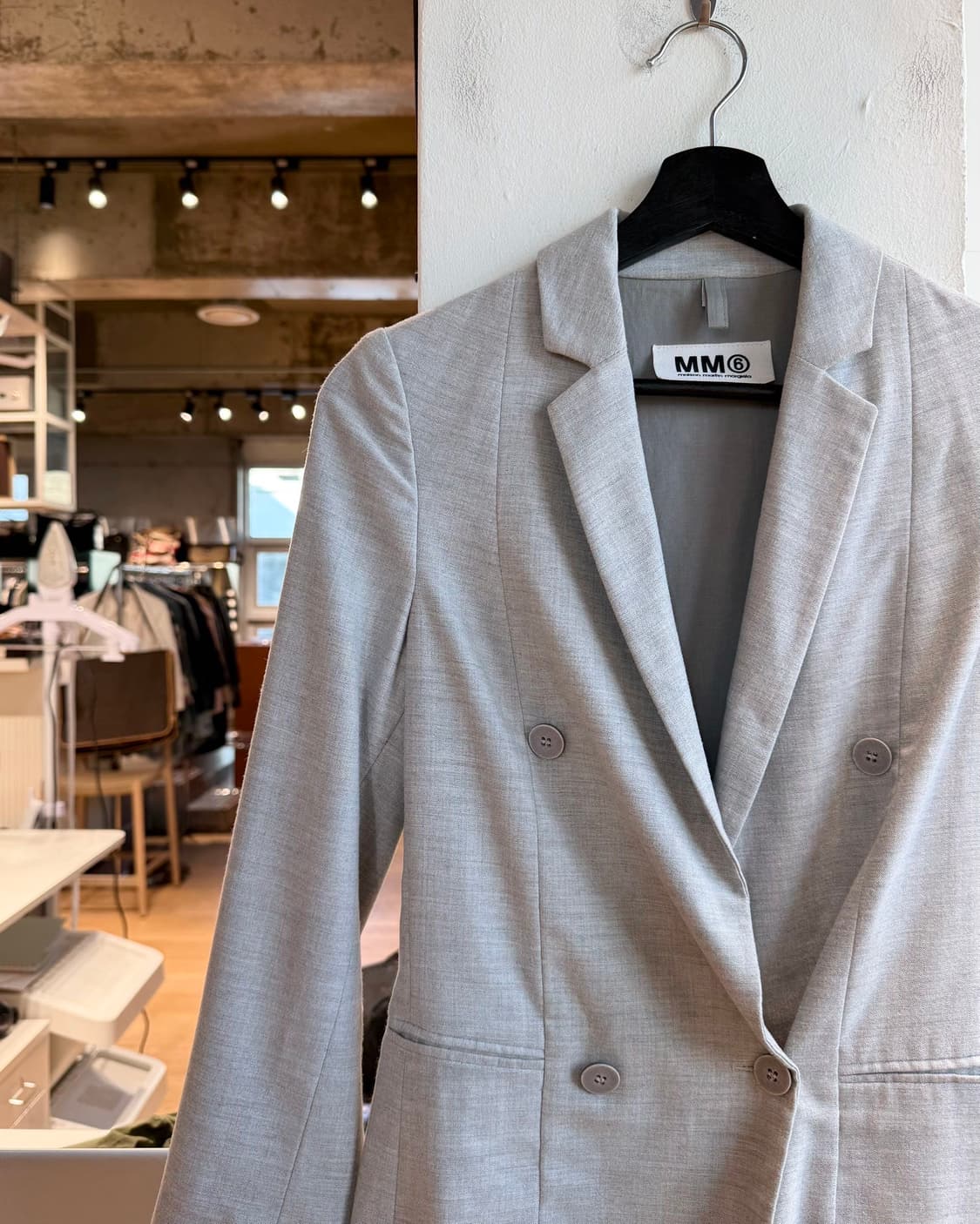 mm6 그레이 더블 블레이저 자켓  상품이미지4
