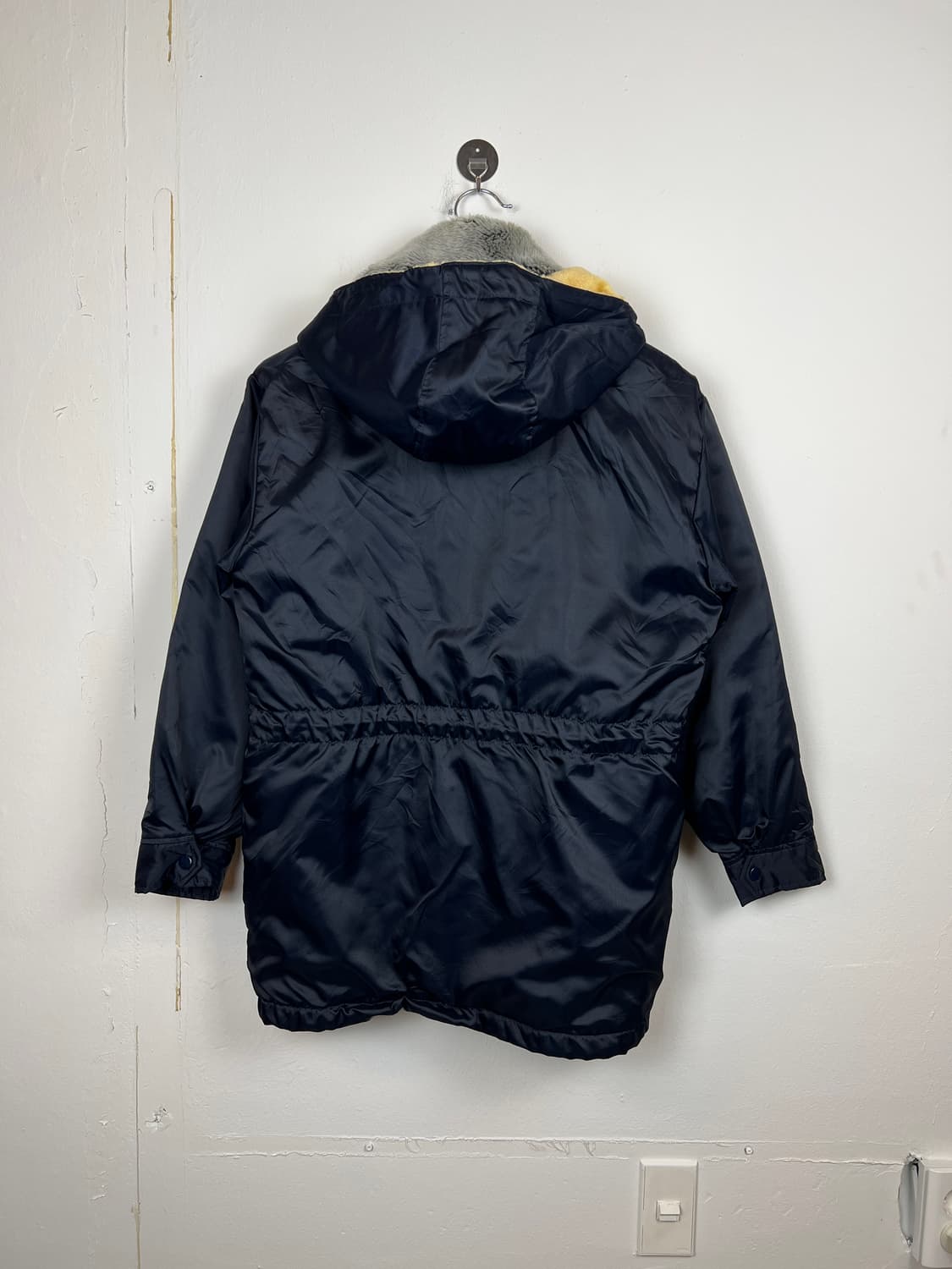 O125 JPN 겨울 퍼안감 야상 자켓 네이비 M 상품이미지2