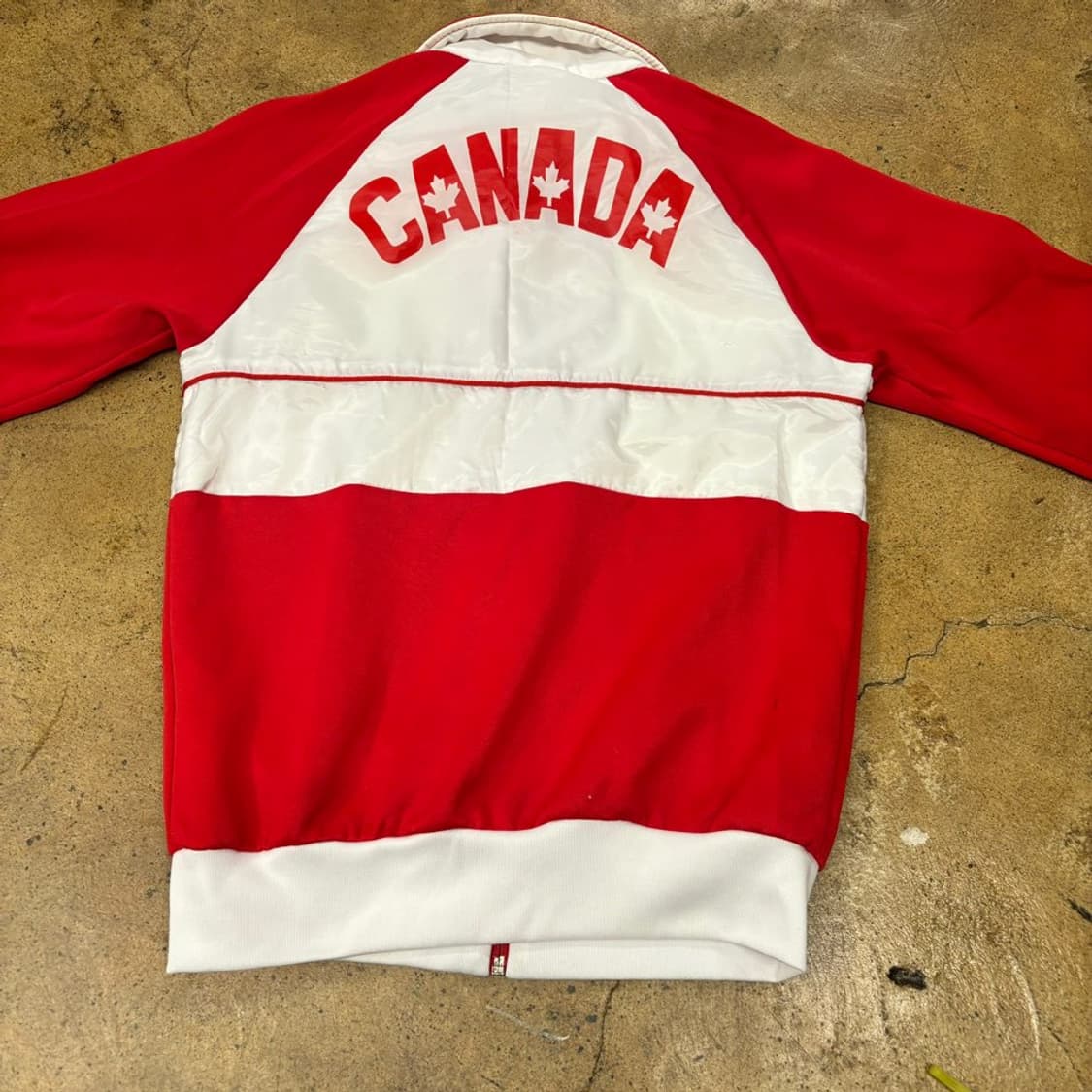 아디다스 레드 화이트 캐나다 져지 트랙탑 90 상품이미지4