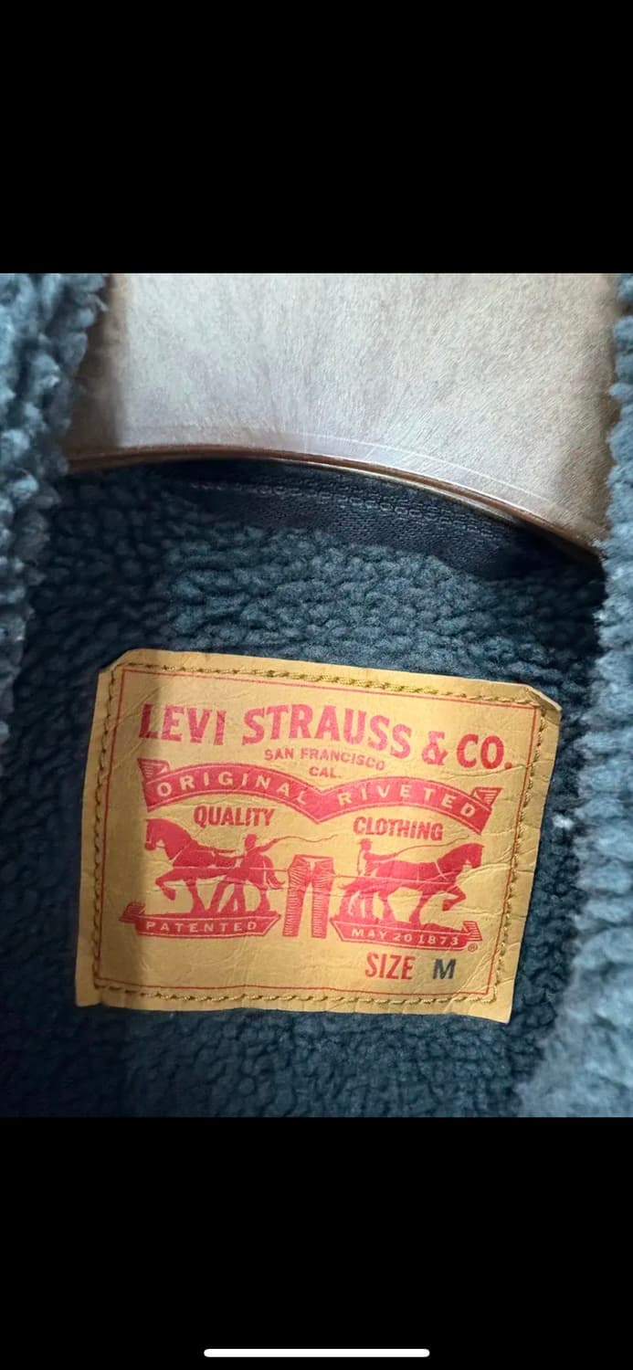 리바이스 블랙 쉐르파 트러커 데님 자켓 H1047 상품이미지6