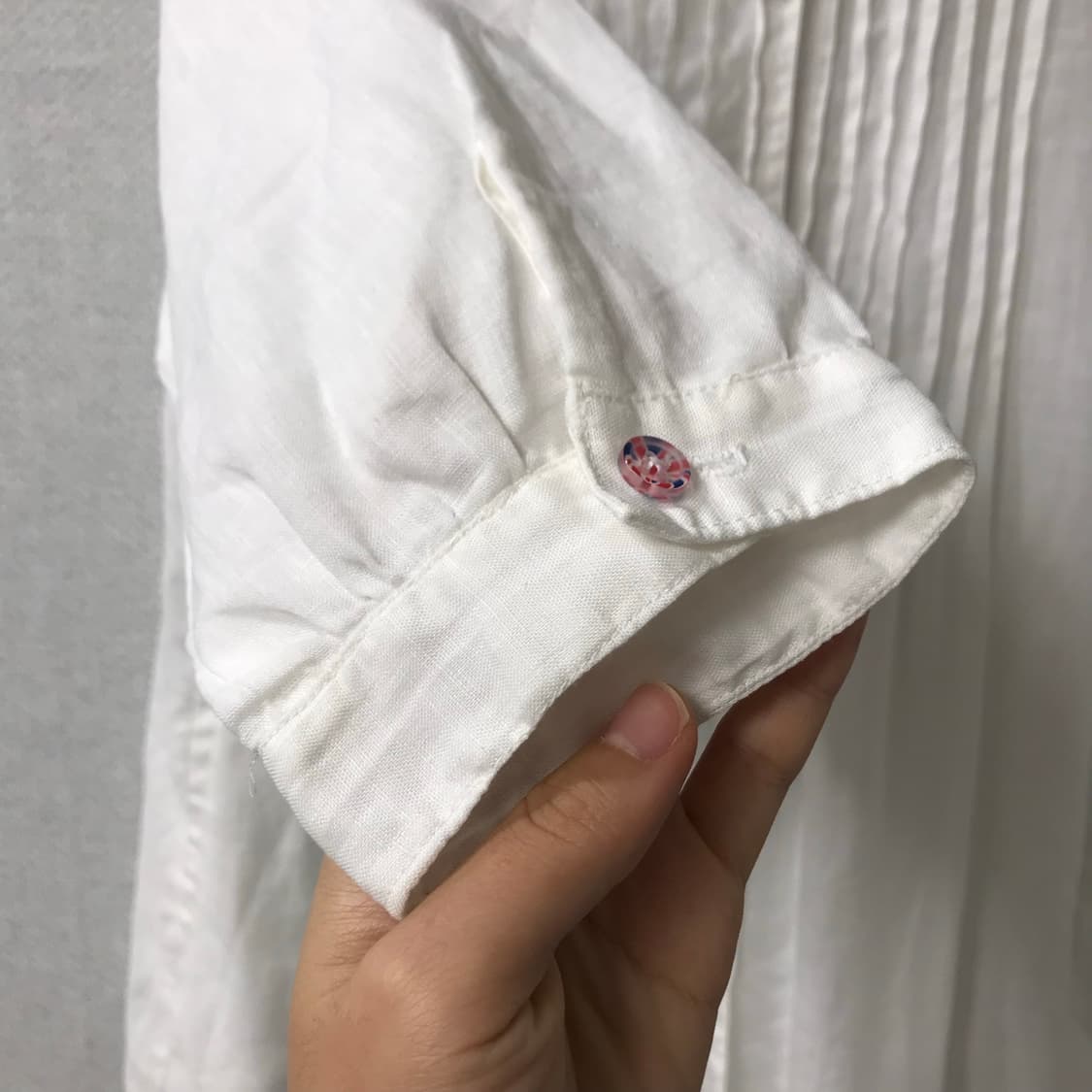 레이어드 화이트 원피스 블라우스  상품이미지3