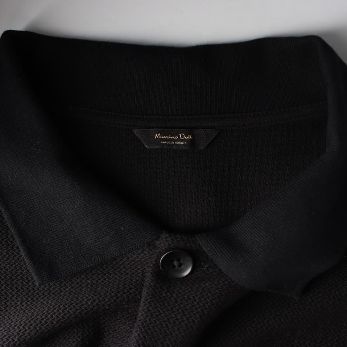 마시모두띠 블랙 텍스처 코튼 반팔 셔츠 상품이미지5