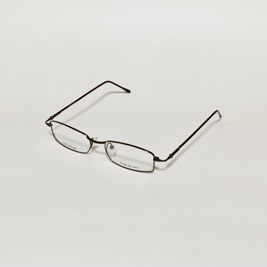 995 데드스탁 빈티지 안경테 메탈 브라운 슬림 직사각형 남녀공용 초경량 상품이미지2